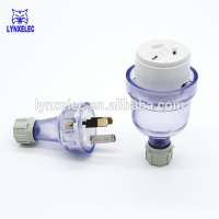 Australia female flexible plug rewireable plug back entry plug 250V 15A 3pin extension socket