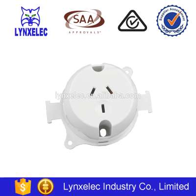 Australian approval surface socket outlet plug base 250V 10A