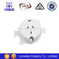 Australian approval surface socket outlet plug base 250V 10A