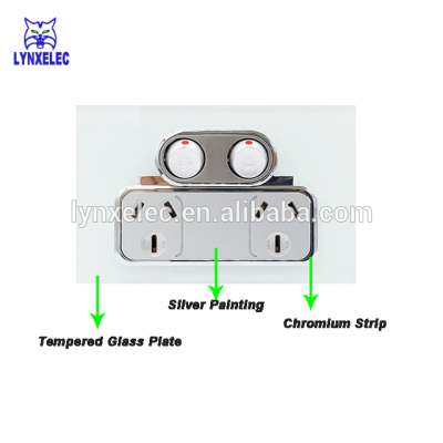 Australian SAA approval glass panel powerpoint GPO 250V 10A Glass socket