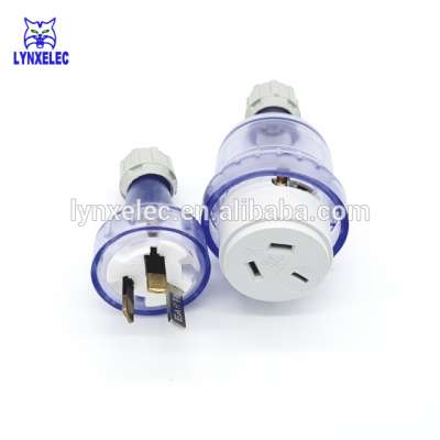 Hot sale Australia SAA high quality Clear plug 3 pin 10A rewireable plug top